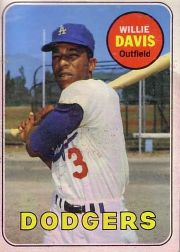 1969 Topps Baseball Cards      065      Willie Davis
